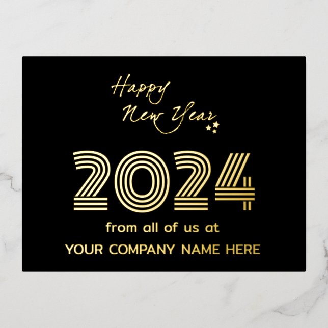 Modern Business Queer Code  Holidays  Foil Holiday Postcard (Front)