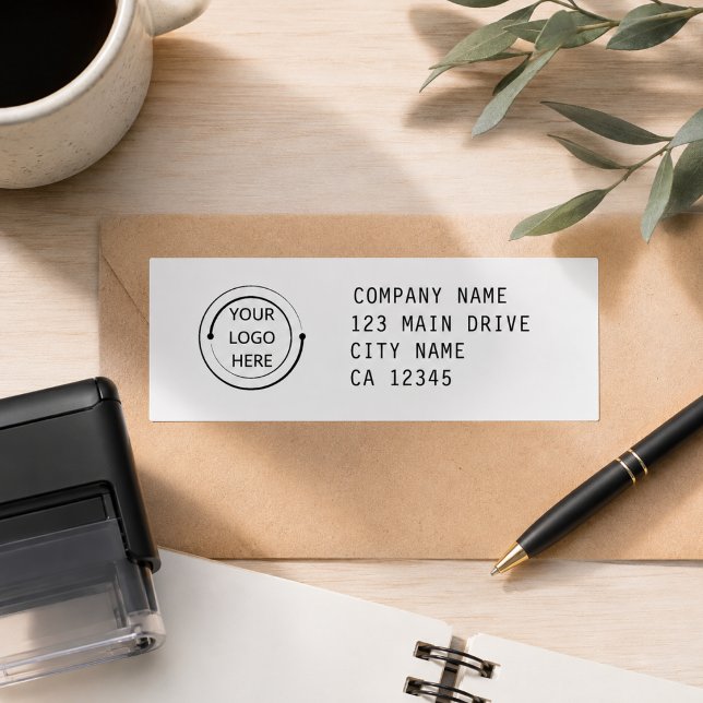 Modern Business Return Address Self-Inking Stamp  (Modern Business Return Address Self-Inking Stamp)