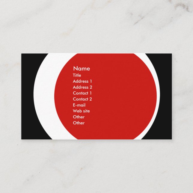 Modern Business/Social Networking Profile Card (Front)