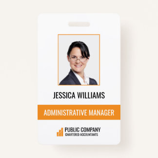 Modern Business Staff Employee ID Badge