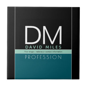 Modern Business Template   All Colours Customisabl Ceramic Tile