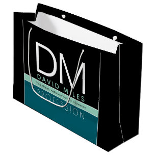 Modern Business Template All Colours Customisabl Large Gift Bag