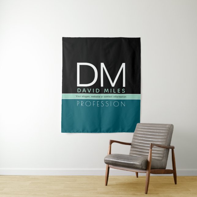 Modern Business Template | All Colours Customisabl Tapestry (In Situ)