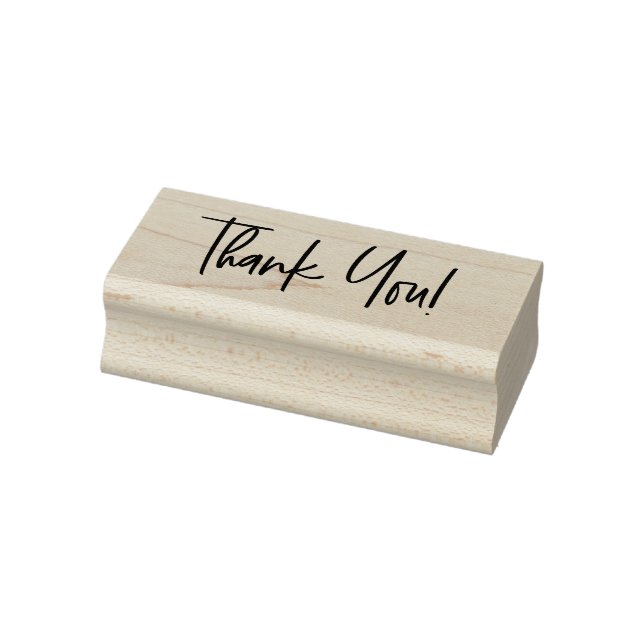 Modern Business Thank you Script Rubber Stamp (Stamp)