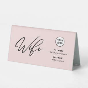Modern Business Wifi Password & Qr Code Welcome