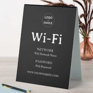 Modern Business Wifi Password Welcome Plastic