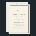 Modern Butter Yellow Monogram Elegant Wedding Save The Date<br><div class="desc">This design is part of a butter yellow wedding invitation suite featuring an elegant modern design with your two initial monogram and a simple typography based layout.</div>