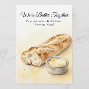Modern Butter Yellow & White Minimalist Wedding  Invitation