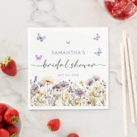 Modern Butterflies  Bridal Shower Welcome Sign