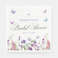 Modern Butterflies  Bridal Shower Welcome Sign