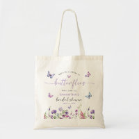 Modern Butterflies Bridal Shower Welcome Sign