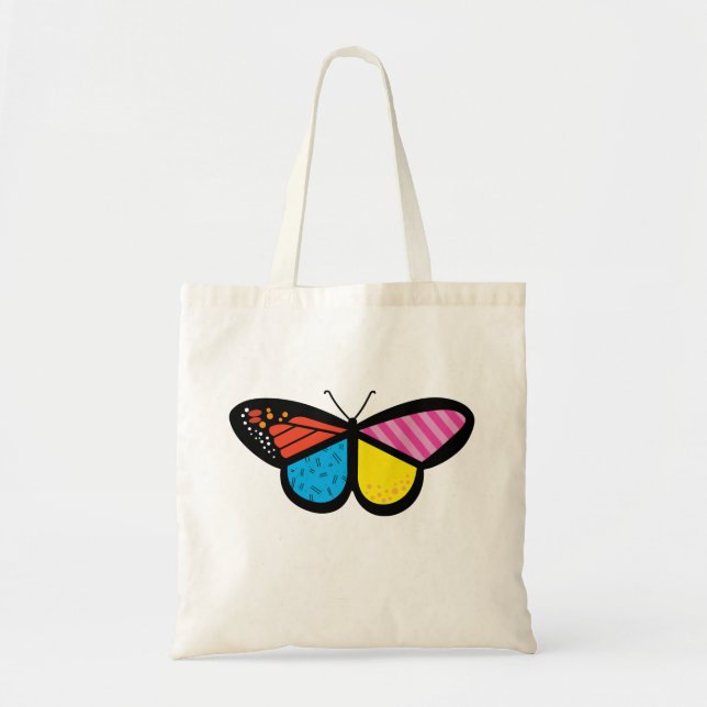 Modern Butterfly Tote Bag (Front)
