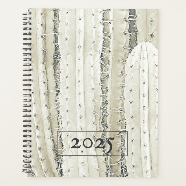 Modern CACTUS Photo Art Desert YEAR Fun Planner (Front)