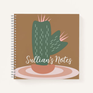 Modern Cactus Plant Pointy Reminder Notebook