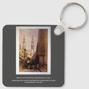 Modern Cairo Mansion, Arabesque, Roberts/Haghe Art Key Ring