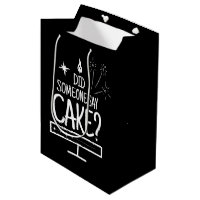 Modern Cake Quote Minimal Typography Black