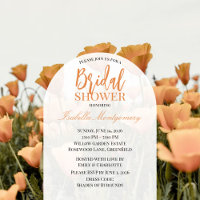 Modern California Poppy Floral Bridal Shower