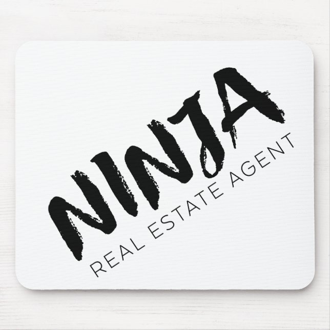 Modern Caligraphy Realtor Mousepad (Front)