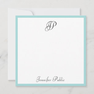 Modern Calligraphed Monogram Minimalist Template