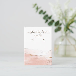 Modern Calligraphy art Earring display card