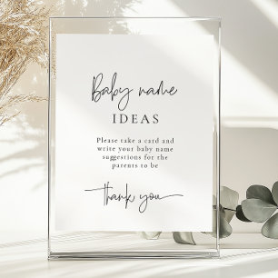 Modern Calligraphy baby name ideas Poster