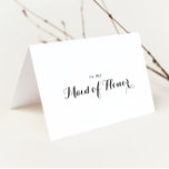Modern Calligraphy Bridal Party Thank You<br><div class="desc">This modern calligraphy bridal party thank you card is perfect for a rustic wedding. The simple and elegant design features classic and fancy script typography in black and white.</div>