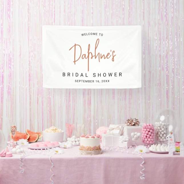 Modern Calligraphy Bridal Shower Banner (Party)