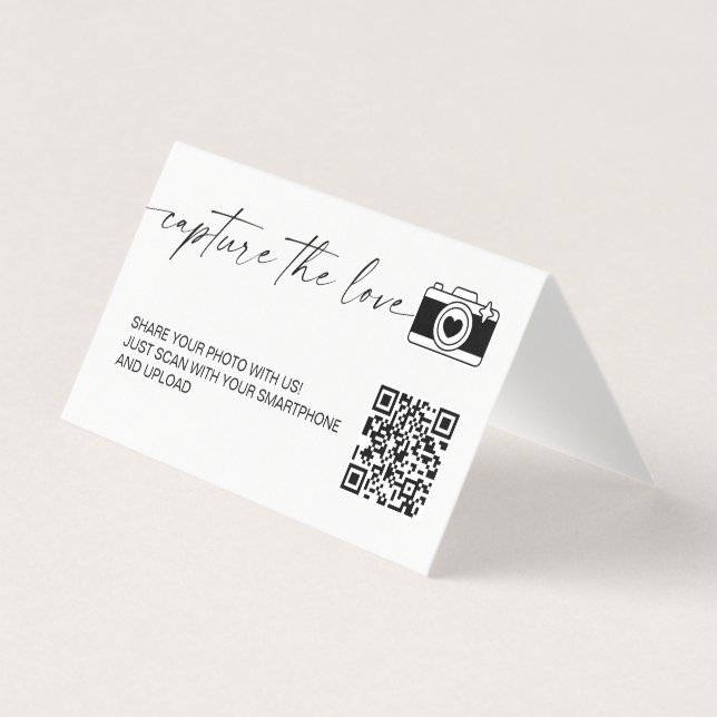 Modern Calligraphy Capture The Love QR code (Front)