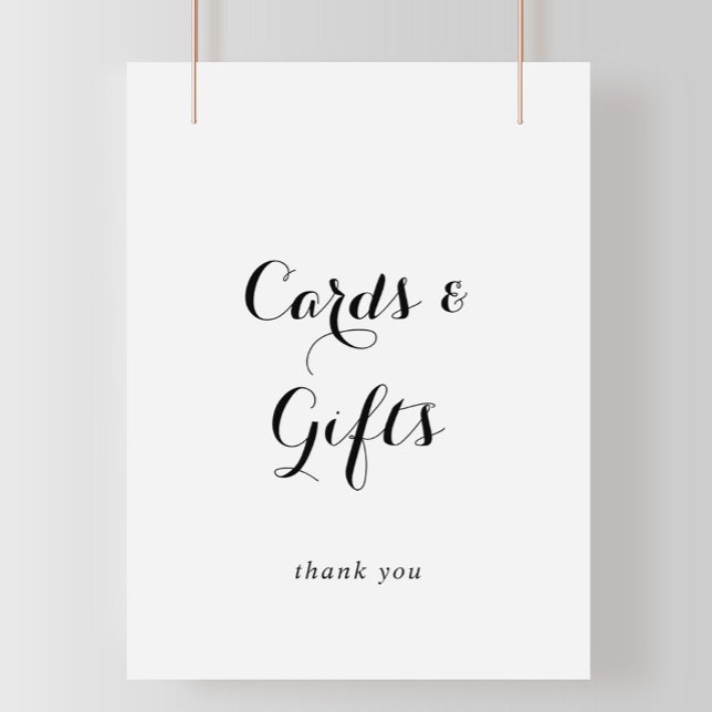 Modern Calligraphy Cards and Gifts Sign (Creator Uploaded)