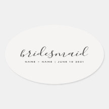 Modern Calligraphy Chic Bridesmaid Wedding