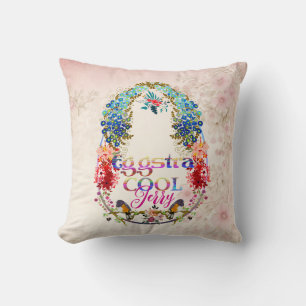 Modern Calligraphy Egg-stra Cool Easter Extra Cute Cushion