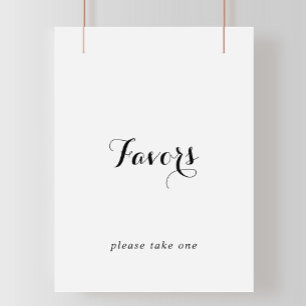 Modern Calligraphy Favours Sign