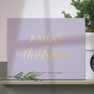 Modern Calligraphy for Bride and Groom's Wedding Guest Book