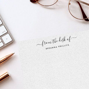 Modern Calligraphy From The Desk of Card