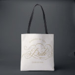 Modern calligraphy gold Mother of the Bride Tote Bag<br><div class="desc">A timeless and elegant mother of the bride gift tote bag featuring refined calligraphy script on a classic background,  perfect for a formal and sophisticated wedding celebration. For customisation or additional products featuring this design,  please feel free to contact me.</div>