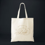 Modern calligraphy gold Mother of the Bride Tote Bag<br><div class="desc">A timeless and elegant mother of the bride gift tote bag featuring refined calligraphy script on a classic background,  perfect for a formal and sophisticated wedding celebration. For customisation or additional products featuring this design,  please feel free to contact me.</div>