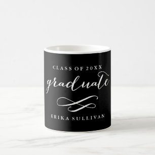 Modern Calligraphy Graduation Mug Custom Colour