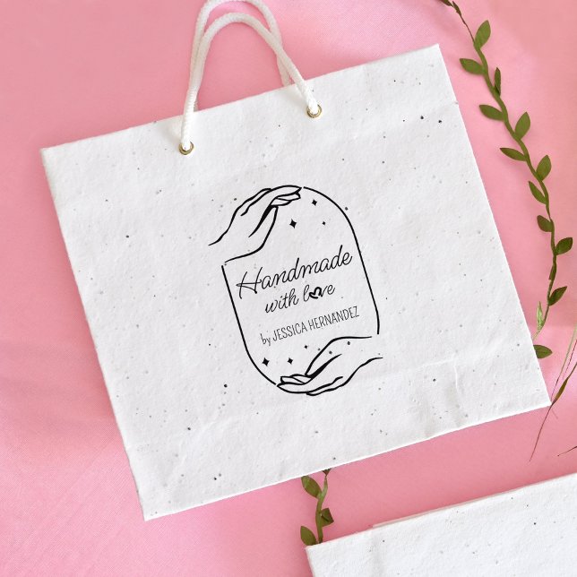 Modern Calligraphy Handmade Custom Rubber Stamp (Creator Uploaded)