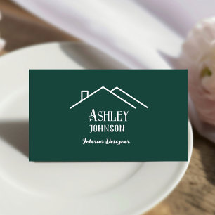 Modern Calligraphy Interior Designer House Decor Business Card