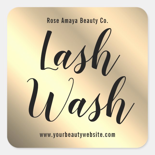 Modern Calligraphy Lash Wash Gold Product Label (Front)