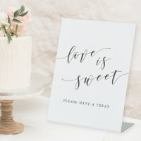 Modern Calligraphy Love is Sweet Wedding Table