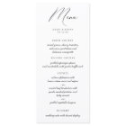 Modern Calligraphy Minimalist Menu