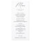Modern Calligraphy Minimalist Menu