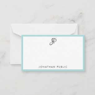 Modern Calligraphy Monogram Simple Template Chic