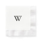 Modern Calligraphy Monogram Wedding Napkin