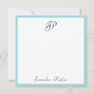 Modern Calligraphy Monogrammed Minimalist Template