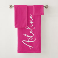 Modern Calligraphy Pink Custom Name