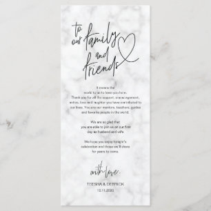 Modern calligraphy Place Setting Thank You Card