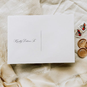 Modern Calligraphy Pre-Addressed Wedding Envelope
