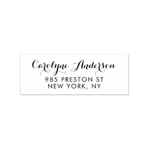 Modern Calligraphy Return Address Stamp